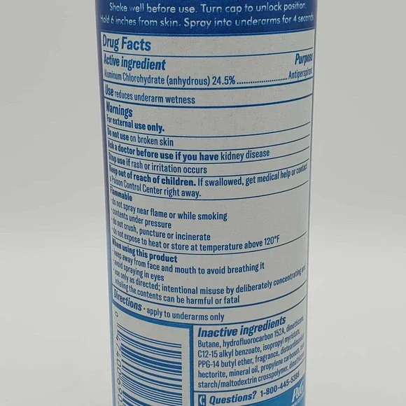 Gillette Dry Spray Antiperspirant and Deodorant for Men Arctic Ice Scent 4.3 oz - Picture 4 of 6